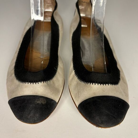 CHANEL Stretch Spirit Interlocking CC Logo Ballet Flat - Picture 11 of 14